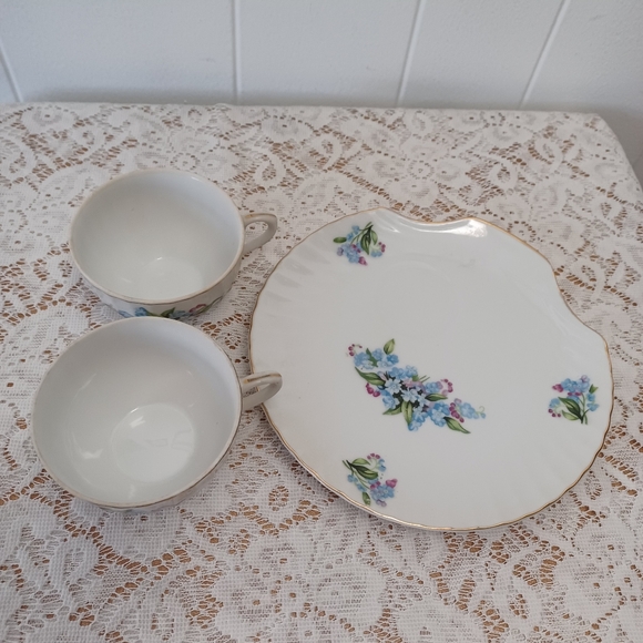 2 Tea Cups And Plate - Picture 3 of 7